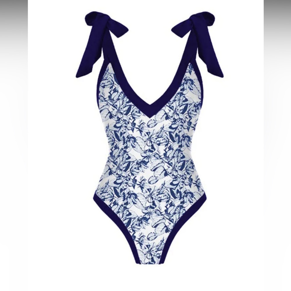 V-neck one-piece swimsuit—never been worn!
